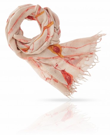 Палантин Женский ZW-SKETCHY.BIRD/CREAM